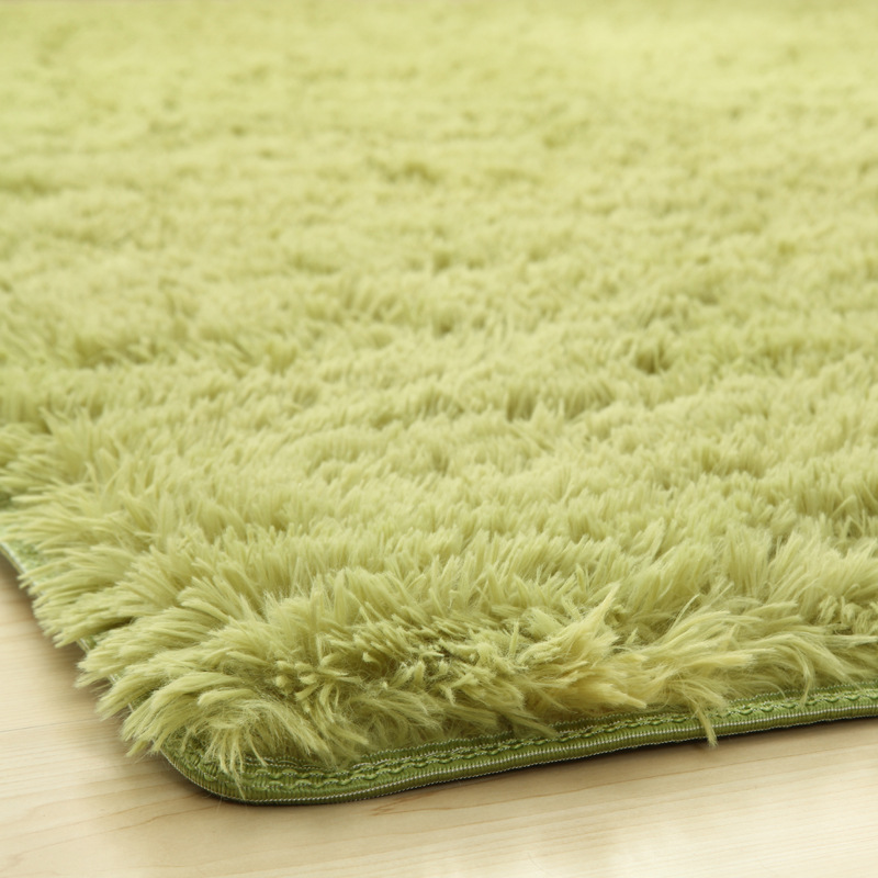 New 16 Color washed silk hair non-slip carpet living room coffee table blanket Bedroom bedside mat yoga rugs solid color plush