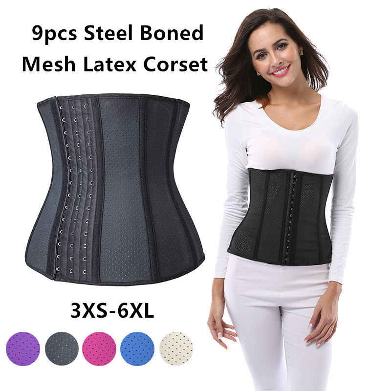 Short Torso 9pc-Steel Boned Mesh Underbust Waist Training Latex Corset for Weight Loss Cincher Shaper Women Postpartum Recovery 3XS-6XL, Beige 25cm
Short Torso 9pc-Steel Boned Mesh Underbust Waist Training Latex Corset for Weight Loss Cincher Shaper Women Postpartum Recovery 3XS-6XL, Beige 25cm