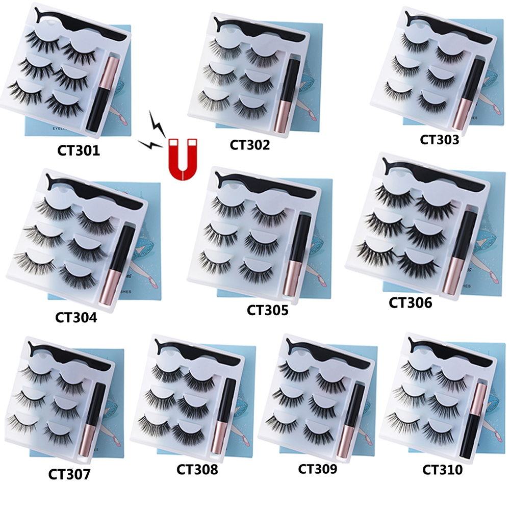 New 3Pairs Magnetic Eyelashes with Magnetic Liquid Eyeliner Kit Long-lasting Waterproof Magnetic Eyeliner Eyelashes Makeup Tools
New 3Pairs Magnetic Eyelashes with Magnetic Liquid Eyeliner Kit Long-lasting Waterproof Magnetic Eyeliner Eyelashes Makeup Tools