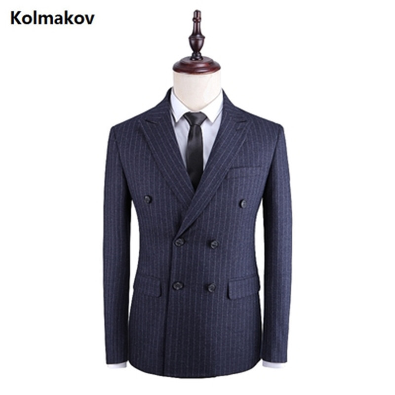 2020 Spring new Men' stripe Blazer Men fashion European style Jacket Slim Men' double-breasted Blazers British Style Jackets, Blue
2020 Spring new Men' stripe Blazer Men fashion European style Jacket Slim Men' double-breasted Blazers British Style Jackets, Blue