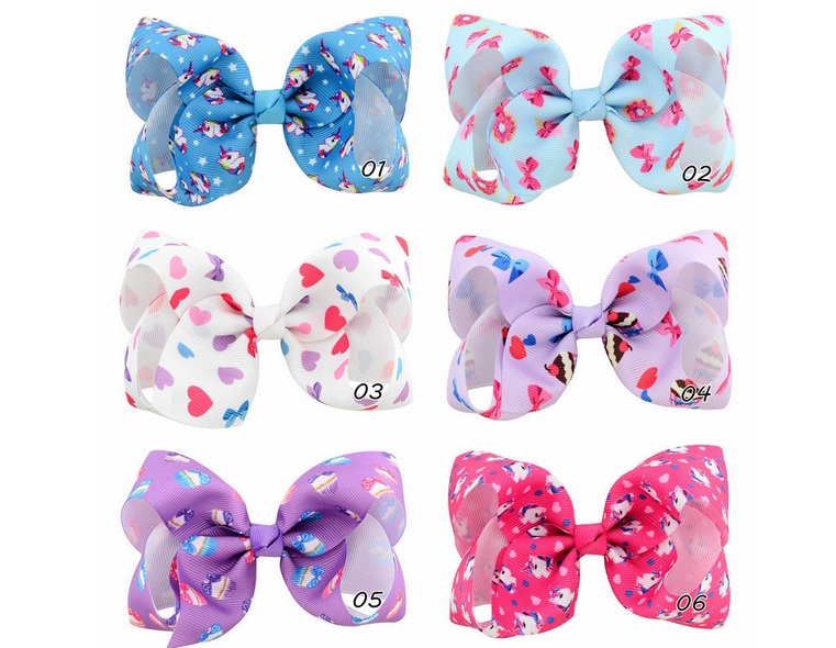 4 Inch Bowknot Heart Butterfly Unicorn Ice Cream Print Grosgrain Ribbon party Hair Bow Boutique Barrette Girls Gifts Accessories 863, Multi-color
4 Inch Bowknot Heart Butterfly Unicorn Ice Cream Print Grosgrain Ribbon party Hair Bow Boutique Barrette Girls Gifts Accessories 863, Multi-color