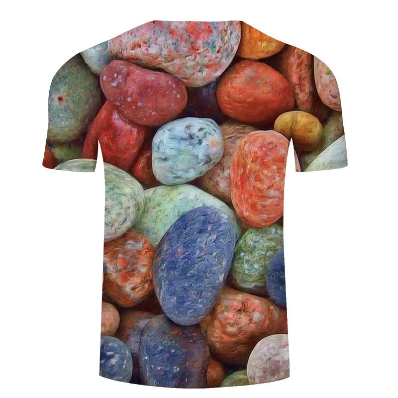 Kawaii Tshirt Men T Shirt Harajuku 3D T-shirt Hip Hop Tee 6XL Top Stone Printed Clothes ShortSleeve Camiseta DropShip ZOOTOPBEAR C18122901