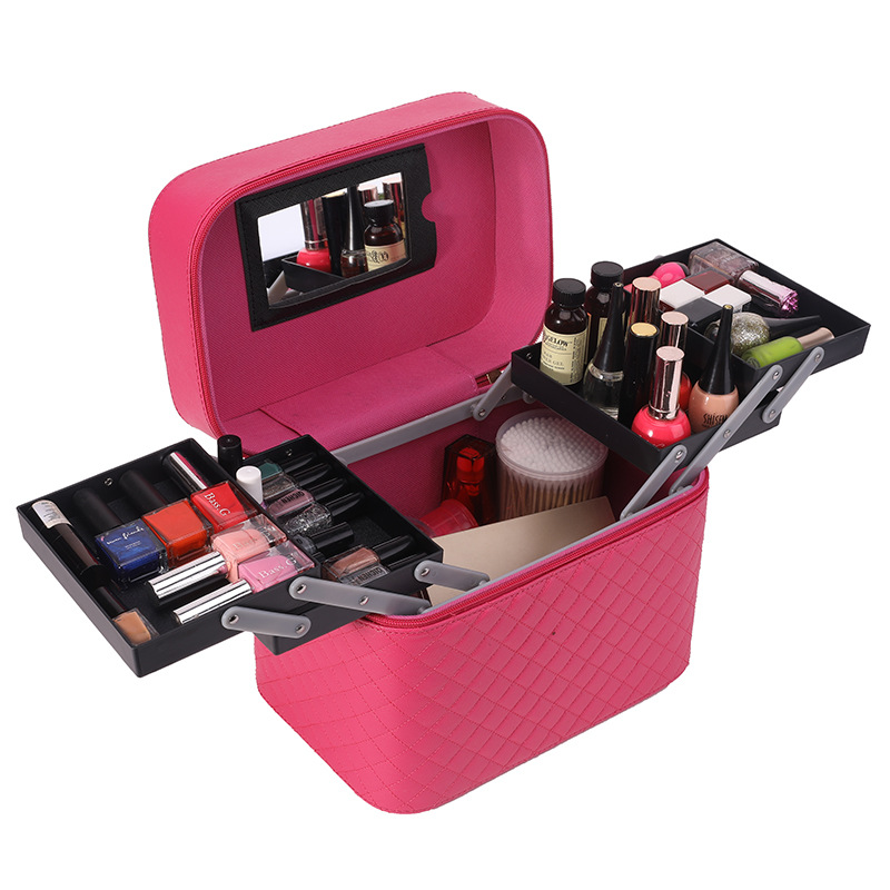 Fashion Women Makeup Organizer Large Capacity Case Beauty Salon Tattoos Nail Art Tool Bin Multi layer Clapboard Cosmetic Bag, 12
Fashion Women Makeup Organizer Large Capacity Case Beauty Salon Tattoos Nail Art Tool Bin Multi layer Clapboard Cosmetic Bag, 12