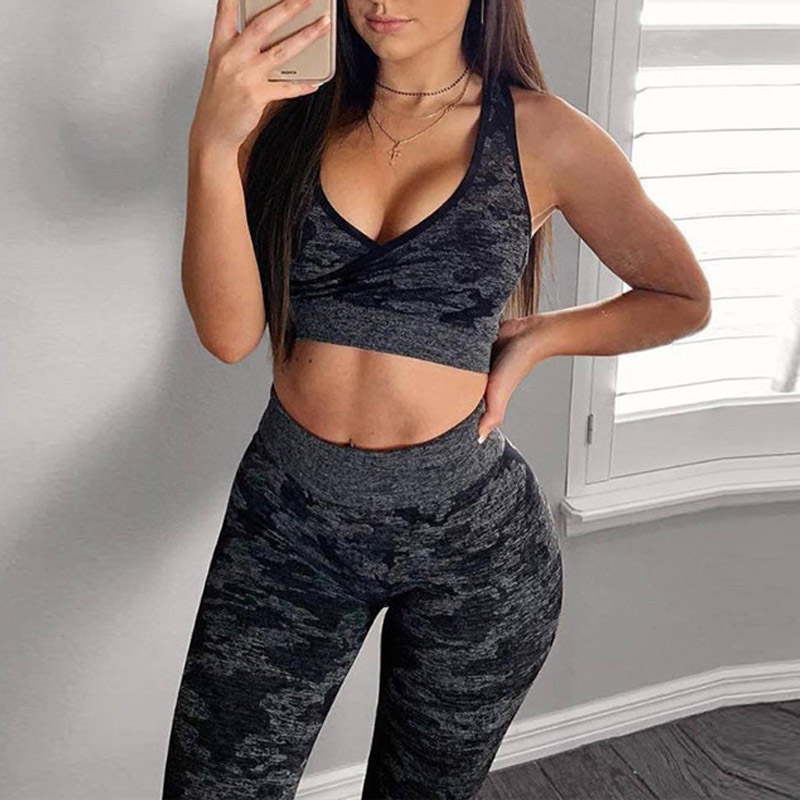 Sports Wear for Women Gym Workout Fitness Yoga Clothes 2 Piece Set New Arrival 2019 Summer Sexy V Neck Sport Running Jumpsuit 30, Black
Sports Wear for Women Gym Workout Fitness Yoga Clothes 2 Piece Set New Arrival 2019 Summer Sexy V Neck Sport Running Jumpsuit 30, Black