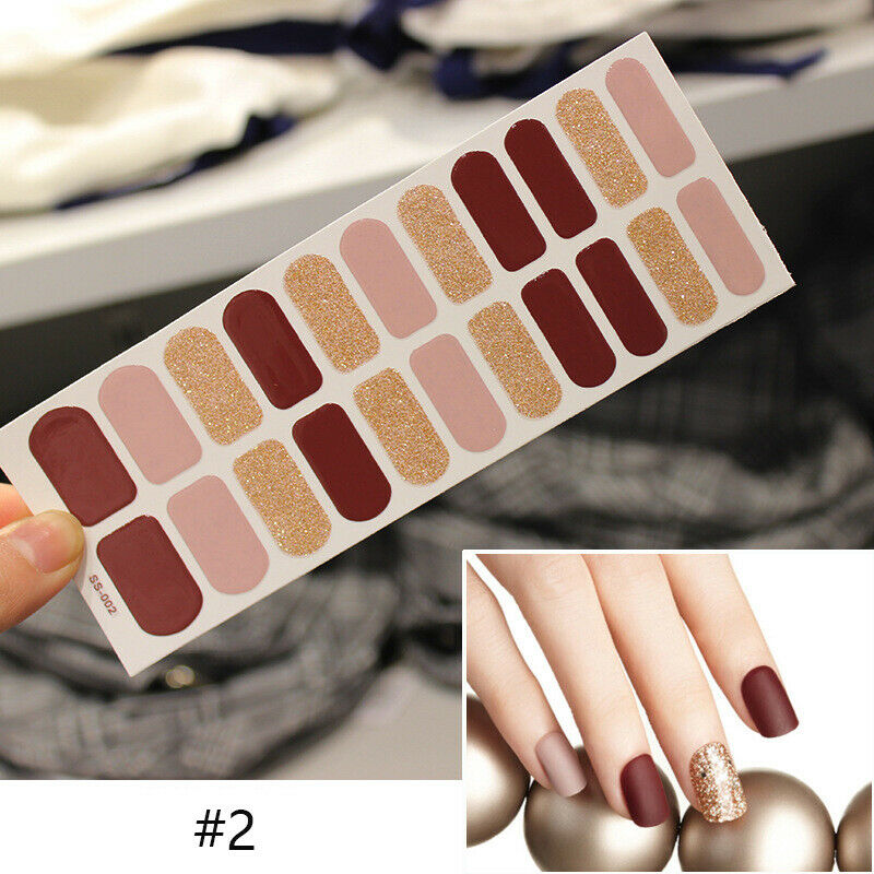 Stickers Full Coverage Nail Polish Packaging Self-adhesive Nail Sticker Nail Decoration DIY.A874