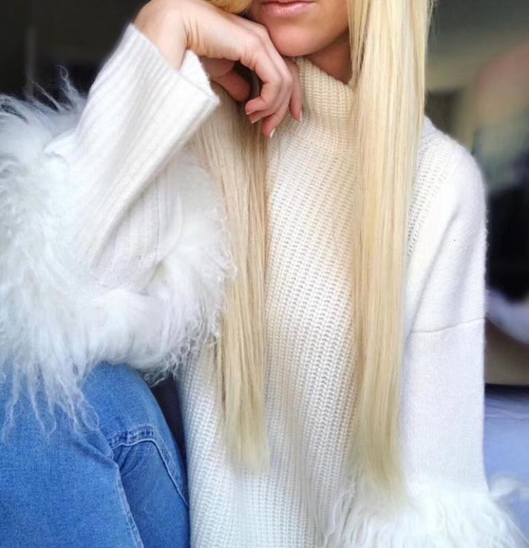 2020 New Loose-fit Turtleneck Knit Side Split Sleeve Oversized Sheep Sweater, White
2020 New Loose-fit Turtleneck Knit Side Split Sleeve Oversized Sheep Sweater, White