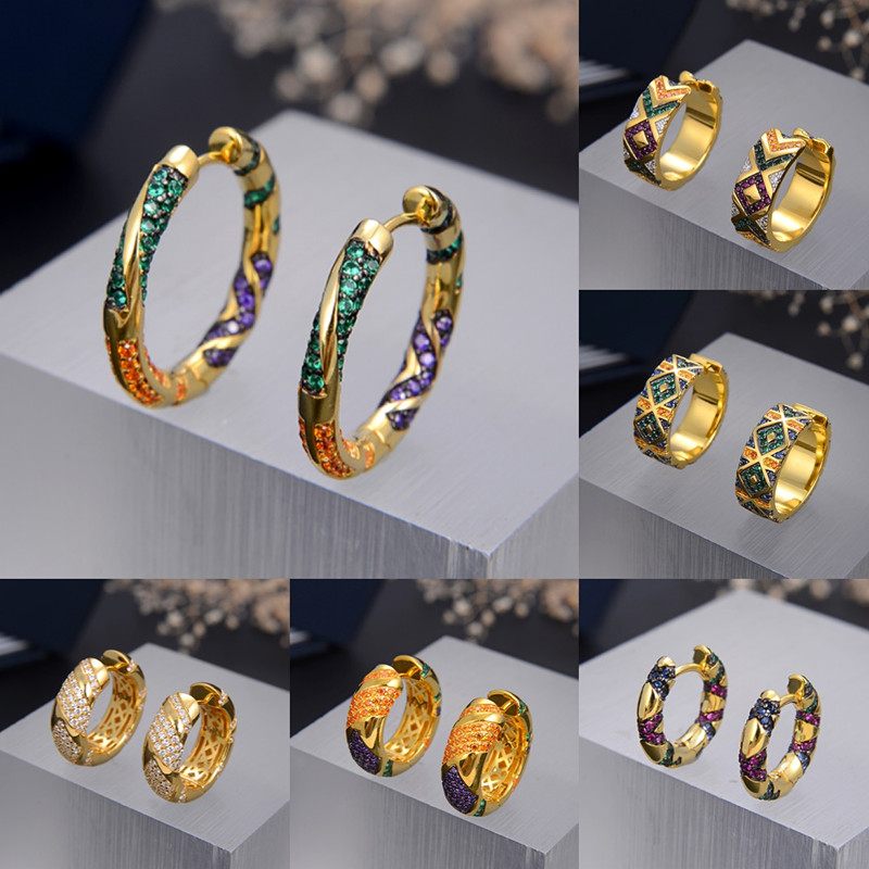 Fashion color golds village jewelry women hoop earrings for women cubic zircon village stud earring Female A-gift jewelry
Fashion color golds village jewelry women hoop earrings for women cubic zircon village stud earring Female A-gift jewelry