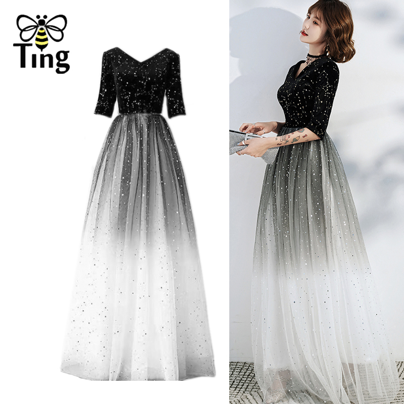 Tingfly Vintage Elegant Velvet Star Glitter Prom Dinner Party Night Maxi Dresses Aesthetic Gradient Ball Gown Dress Elbise Plus, Black
Tingfly Vintage Elegant Velvet Star Glitter Prom Dinner Party Night Maxi Dresses Aesthetic Gradient Ball Gown Dress Elbise Plus, Black