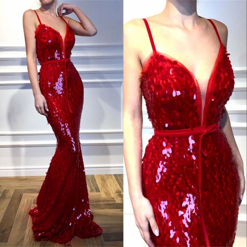 Sparkly Red Sequined Prom Dresses Formal 2020 Sexy Mermaid Spaghetti Strap with Sash Long Evening Gowns Pageant Wear Dress, Silver
Sparkly Red Sequined Prom Dresses Formal 2020 Sexy Mermaid Spaghetti Strap with Sash Long Evening Gowns Pageant Wear Dress, Silver