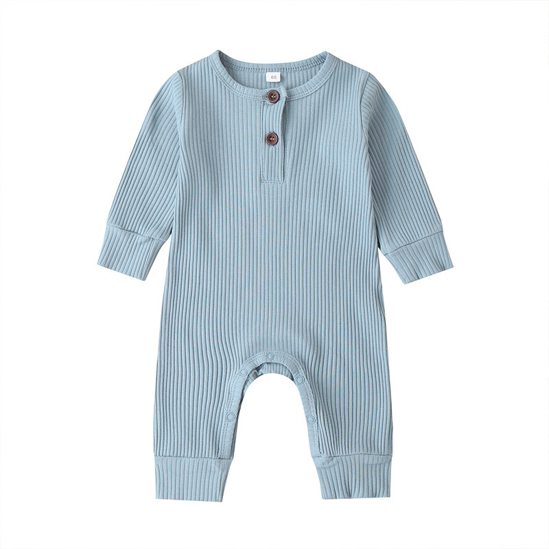 2020 Baby Spring Clothing Newborn Baby Boys Girls Rompers Long Sleeve Solid Organic Cotton Infant Toddler Playsuits Pajamas 0-3T, Blue
2020 Baby Spring Clothing Newborn Baby Boys Girls Rompers Long Sleeve Solid Organic Cotton Infant Toddler Playsuits Pajamas 0-3T, Blue