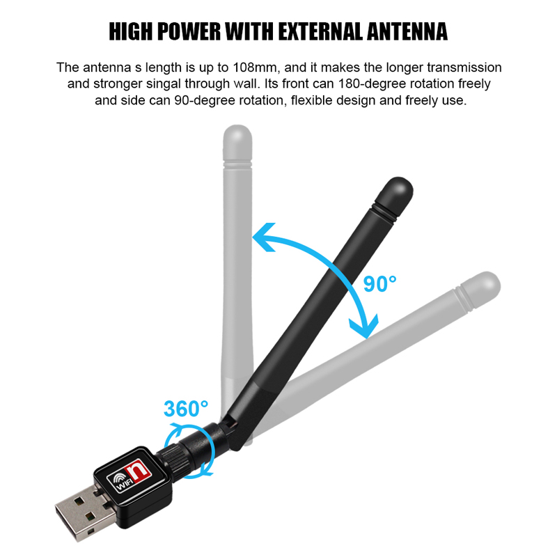 Efficient 150 Mbps USB Wi-Fi Antenna - Small Form Factor PCIe Networking Solution for Desktops