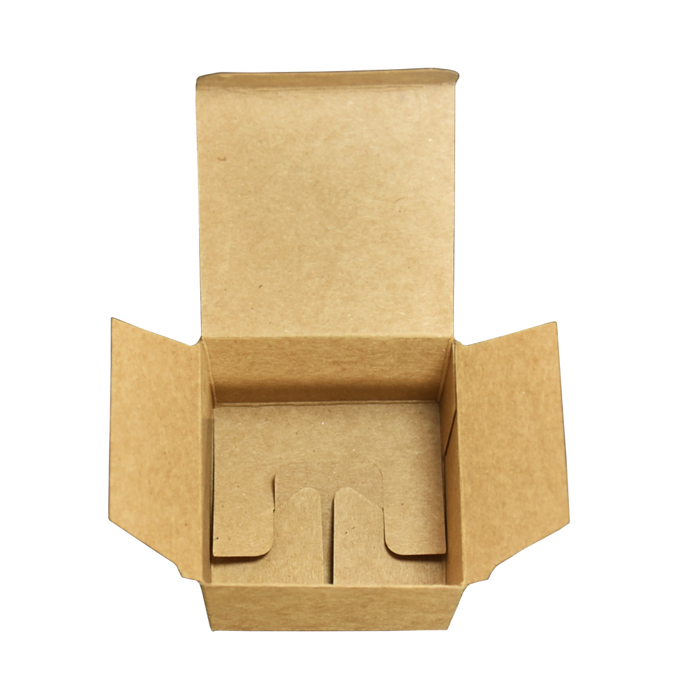 50pcslot 3 Colored 4x4x3cm Kraft Paper Box Foldable Face Cream Packing Paperboard Boxes Jewelry Package Ointment Bottle Boxes7186697