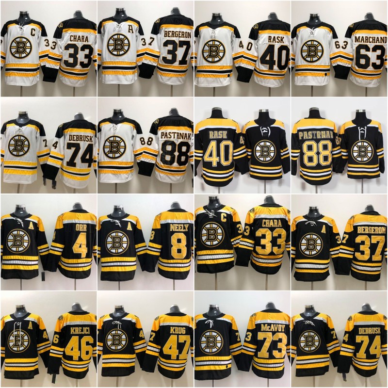 2019 New 33 Zdeno Chara Boston Bruins Hockey Jerseys 88 David Pastrnak 8 Cam Neely 63 Brad Marchand Charlie Mcavoy 74 Jake DeBrusk 46 Krejci, Black;red
2019 New 33 Zdeno Chara Boston Bruins Hockey Jerseys 88 David Pastrnak 8 Cam Neely 63 Brad Marchand Charlie Mcavoy 74 Jake DeBrusk 46 Krejci, Black;red