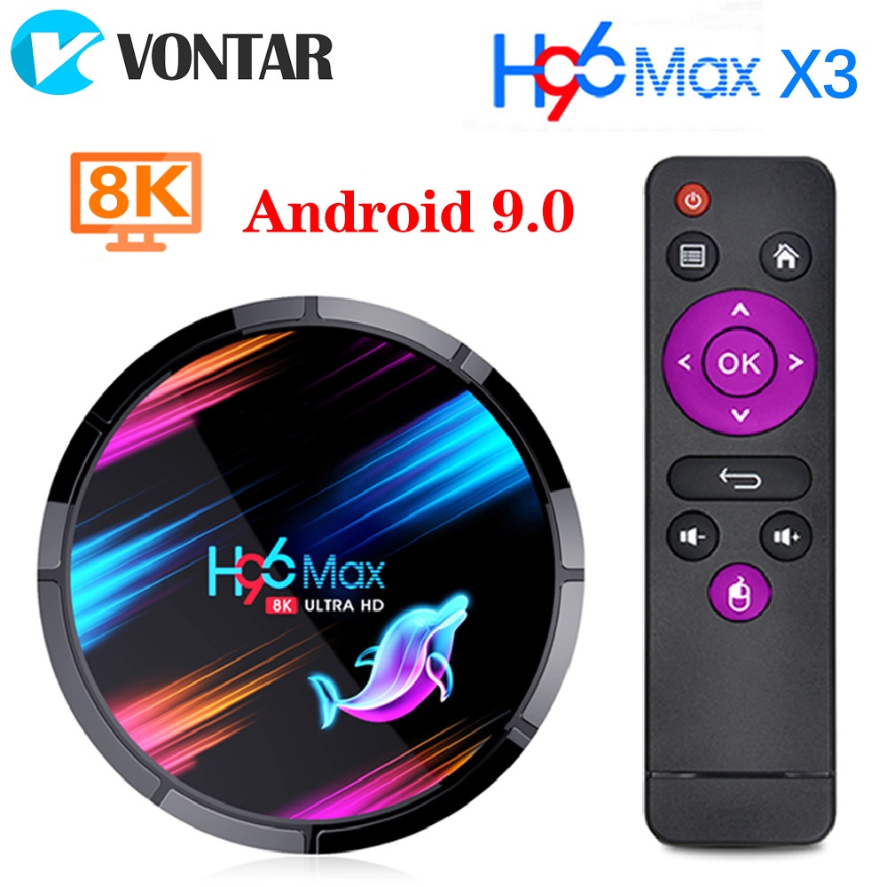 New H96 MAX X3 Android TV Box 9.0 4GB 32GB 64GB 128GB Amlogic S905X3 1000M Dual Wifi 4K H96max Smart TV Box
New H96 MAX X3 Android TV Box 9.0 4GB 32GB 64GB 128GB Amlogic S905X3 1000M Dual Wifi 4K H96max Smart TV Box