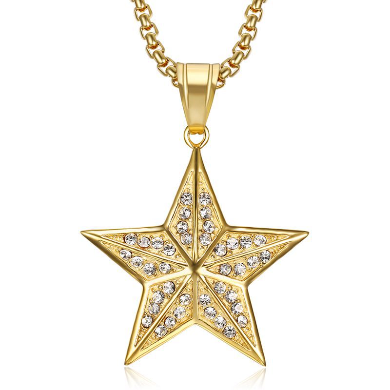 Pendant Necklaces Necklace CZ Fashion Hiphop Jewelry Gift Stainless Steel Hip Hop Iced Out Pentagram Star Women 's Men
Pendant Necklaces Necklace CZ Fashion Hiphop Jewelry Gift Stainless Steel Hip Hop Iced Out Pentagram Star Women 's Men