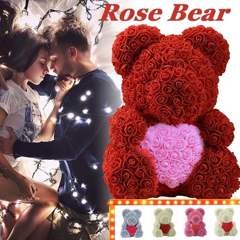 Rose Bear PE Heart-Shaped Gift Wedding Toy Bear Dolls Artificial Rose Birthday Girlfriend Valentine'S Day Lovely Romantic
Rose Bear PE Heart-Shaped Gift Wedding Toy Bear Dolls Artificial Rose Birthday Girlfriend Valentine'S Day Lovely Romantic