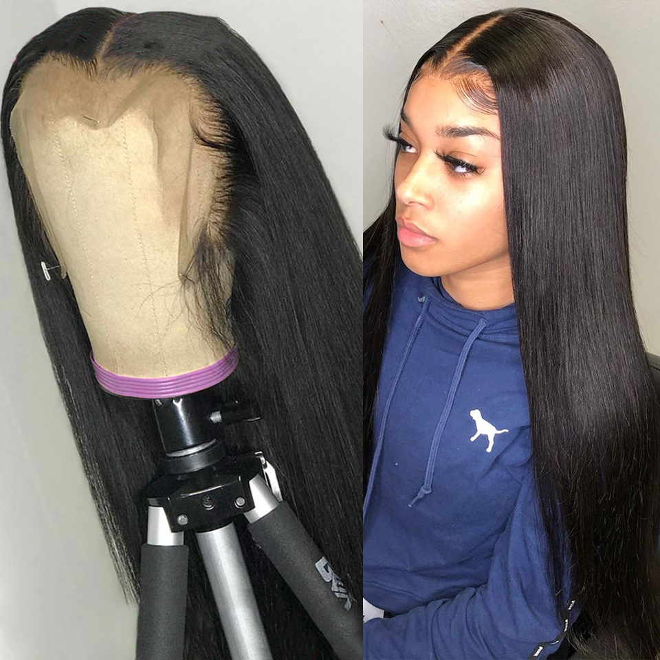 HD Lace Front Human Hair Wigs Straight Pre Plucked Hairline 150% Peruvian Long brazilian Hairs 360 diva1