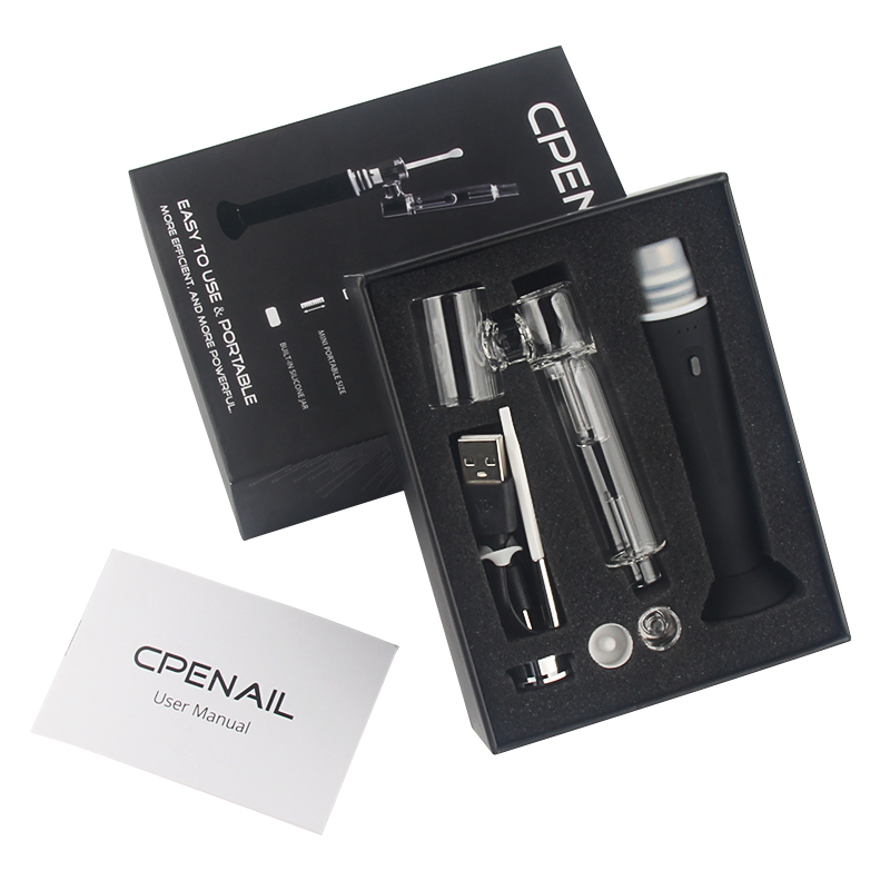 Original CPENAIL 1100mAh Vape Pen Battery Kit Fast Heat Up Ceramic Quartz Titanium Wax Chamber Vaporizer Nails Dab, Black
Original CPENAIL 1100mAh Vape Pen Battery Kit Fast Heat Up Ceramic Quartz Titanium Wax Chamber Vaporizer Nails Dab, Black