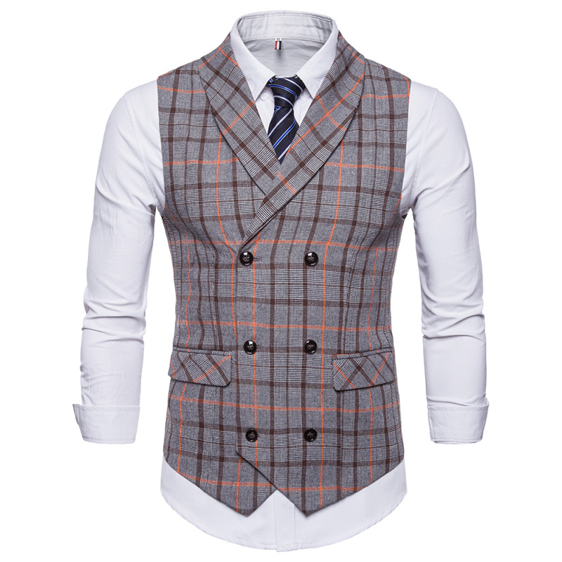 New Plaid Suit Vest Men Slim Fit Double Breasted Vest Waistcoat Mens Business Wedding Tuxedo Gilet Homme -4XL J17039622, Orange plaid line
New Plaid Suit Vest Men Slim Fit Double Breasted Vest Waistcoat Mens Business Wedding Tuxedo Gilet Homme -4XL J17039622, Orange plaid line