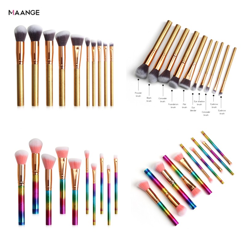 MAANGE 10 PCS Makeup Brushes Sets Cosmetics Eye Shadow Brush Blush Brush Loose Powder Brush Make Up Tools
MAANGE 10 PCS Makeup Brushes Sets Cosmetics Eye Shadow Brush Blush Brush Loose Powder Brush Make Up Tools
