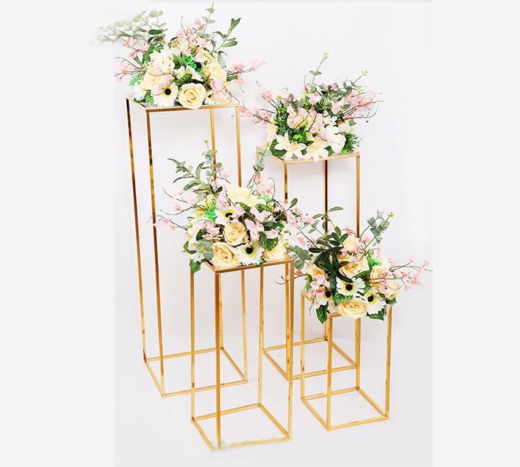 Gold wedding decoration 4pcs set Iron geometric placed props road lead T station supplies rectangle wedding plinth
Gold wedding decoration 4pcs set Iron geometric placed props road lead T station supplies rectangle wedding plinth