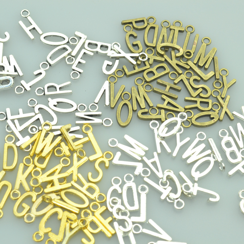 26pcs 17*7mm A-Z 4color Mix gold bronze silver letter charms metal pendants for diy necklace & bracelets jewelry making A3935
26pcs 17*7mm A-Z 4color Mix gold bronze silver letter charms metal pendants for diy necklace & bracelets jewelry making A3935