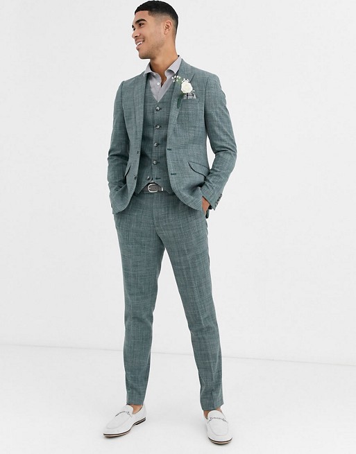 New Fashion Groomsman Wedding Tuxedos One Button 3 Pieces Mens Suit Formal Prom Party Wear Blazer(Jacket+Vest+Pants)