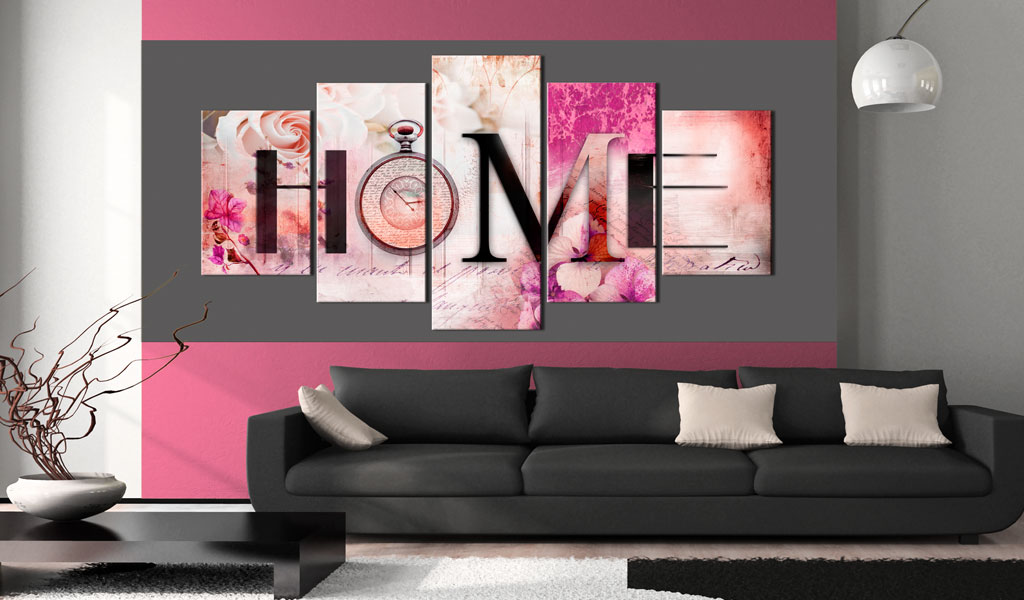 Home Sweet Home Art Unframed Print Canvas Wall Painting Picture Mural Home Christmas Decor ( No Frame )