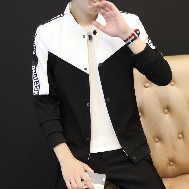 Stylish jacket zipper men's spring 2020 men's youth casual jacket thin blazer baseball bomber, Black
Stylish jacket zipper men's spring 2020 men's youth casual jacket thin blazer baseball bomber, Black