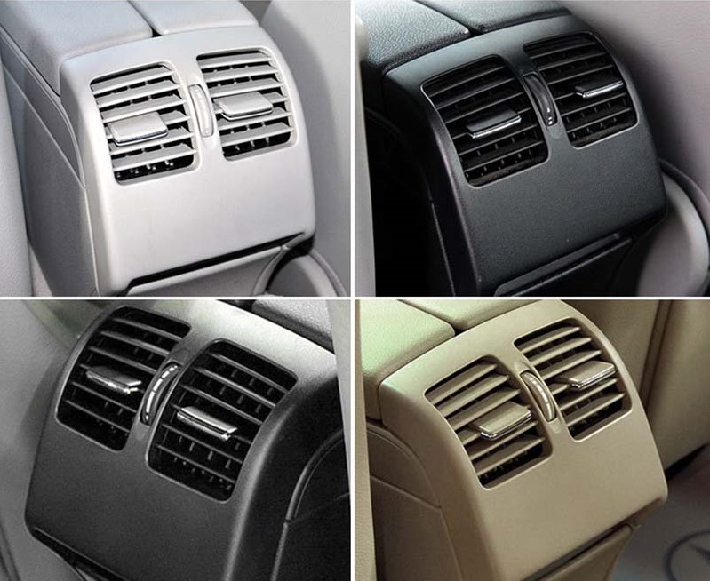 Car Rear Center Console A/C Air Conditioning Fresh Vent Outlet Grille Cover for Mercedes Benz C Class W204 2007-2014