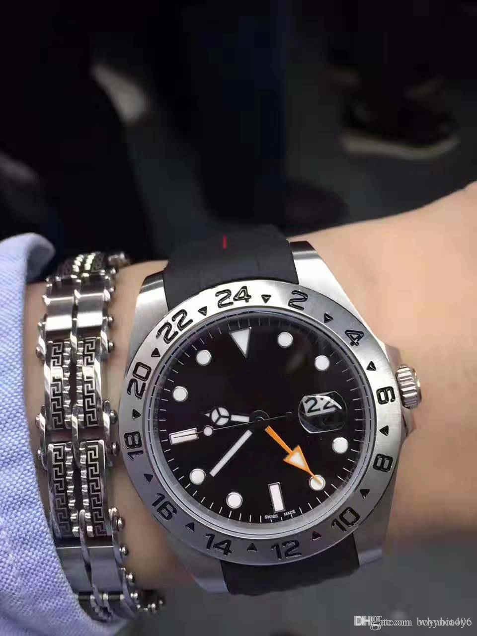 Explorer II 42 MM Luxury Black Watch Men Asia 2813 Movement Mechanical Automatic Wristwatch Set individual independent Date 24 Hours
Explorer II 42 MM Luxury Black Watch Men Asia 2813 Movement Mechanical Automatic Wristwatch Set individual independent Date 24 Hours