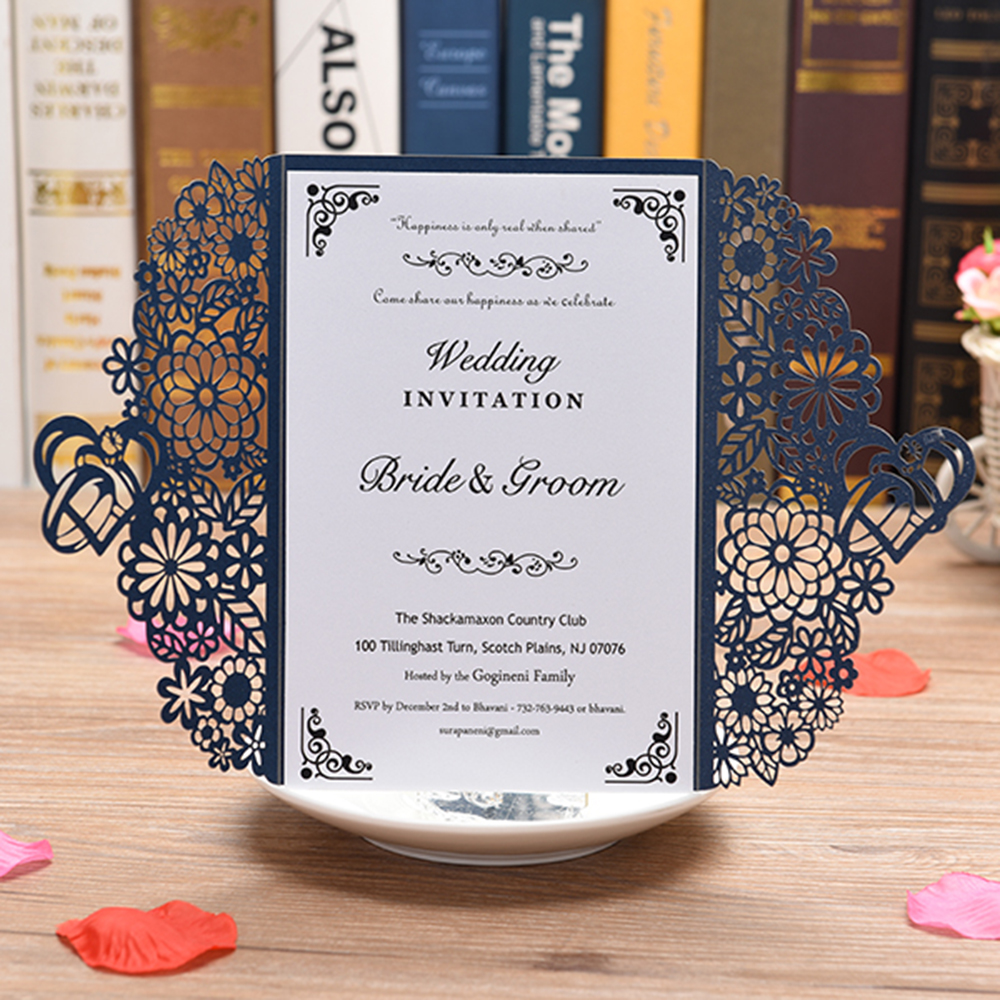 Pearl Paper Floral Wedding Cards with Blank Inner Sheet 10PCS Invitations Cards For Wedding Birthday Invitations
Pearl Paper Floral Wedding Cards with Blank Inner Sheet 10PCS Invitations Cards For Wedding Birthday Invitations