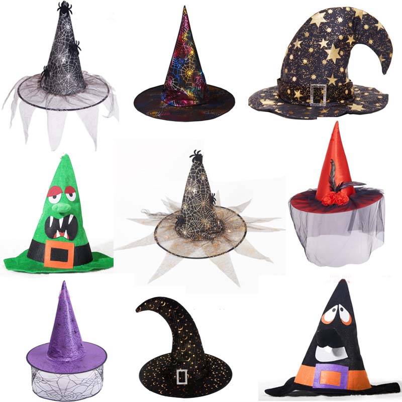Lace Veil Witch Hat Wizard Hats Caps Halloween Masquerade Props Hallowmas Carnival Party Hats
Lace Veil Witch Hat Wizard Hats Caps Halloween Masquerade Props Hallowmas Carnival Party Hats