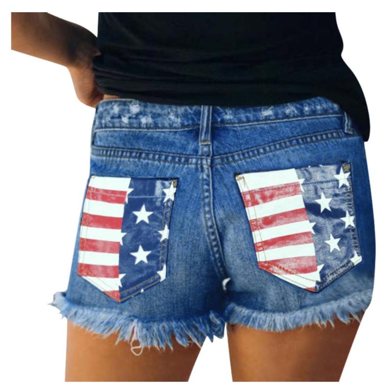 European Style Stars flag Women Shorts Fashion Frayed Tassel Denim Shorts Washed Sexy Low Waist Super Summer Jean, 01
European Style Stars flag Women Shorts Fashion Frayed Tassel Denim Shorts Washed Sexy Low Waist Super Summer Jean, 01