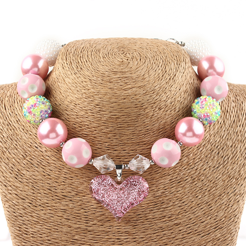 Pink Sweet Heart Chunky Necklace Kids girls lovely bubblegum beaded jewelry babies baby girl fashion accessories 0601968, Red;brown
Pink Sweet Heart Chunky Necklace Kids girls lovely bubblegum beaded jewelry babies baby girl fashion accessories 0601968, Red;brown
