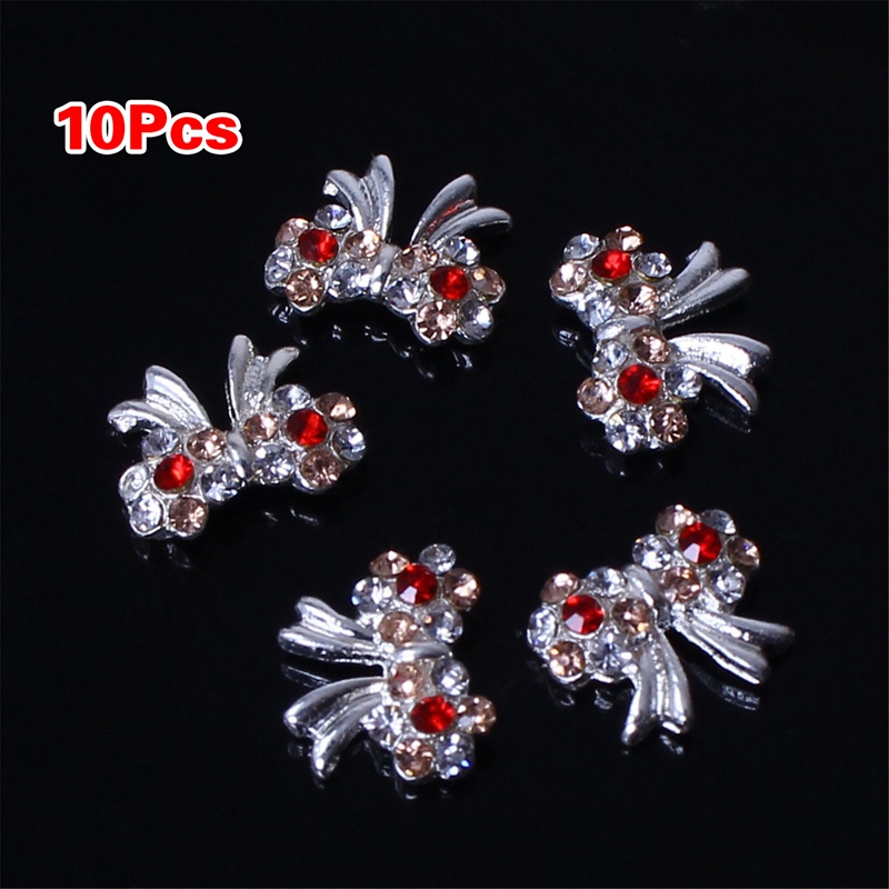 10pcs Special Charming 3D Nail Art Designs Nail Art Bow Tie Alloy Rhinestones DIY Decoration, Red
10pcs Special Charming 3D Nail Art Designs Nail Art Bow Tie Alloy Rhinestones DIY Decoration, Red