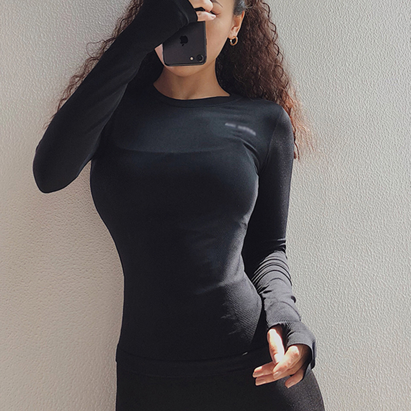 February Brand Designer Sexy Women Letter Printing Sport Shirts Solid Color High Elastic Yoga Top Running Breathable Long sleeve T-Shirts, Black
February Brand Designer Sexy Women Letter Printing Sport Shirts Solid Color High Elastic Yoga Top Running Breathable Long sleeve T-Shirts, Black