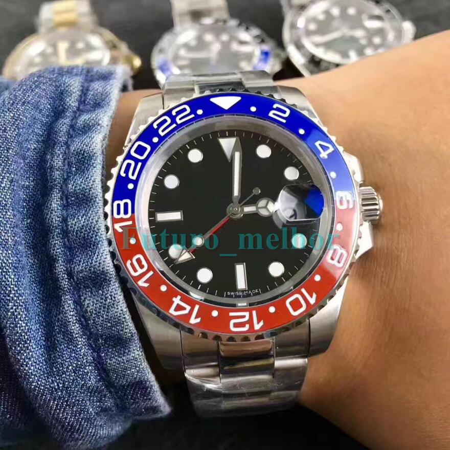 Luxury GMT Batman Ceramic Bezel Mens Mechanical Stainless Steel Automatic Movement Watch Designer Sports Self-wind Men Watches Wristwatches
Luxury GMT Batman Ceramic Bezel Mens Mechanical Stainless Steel Automatic Movement Watch Designer Sports Self-wind Men Watches Wristwatches