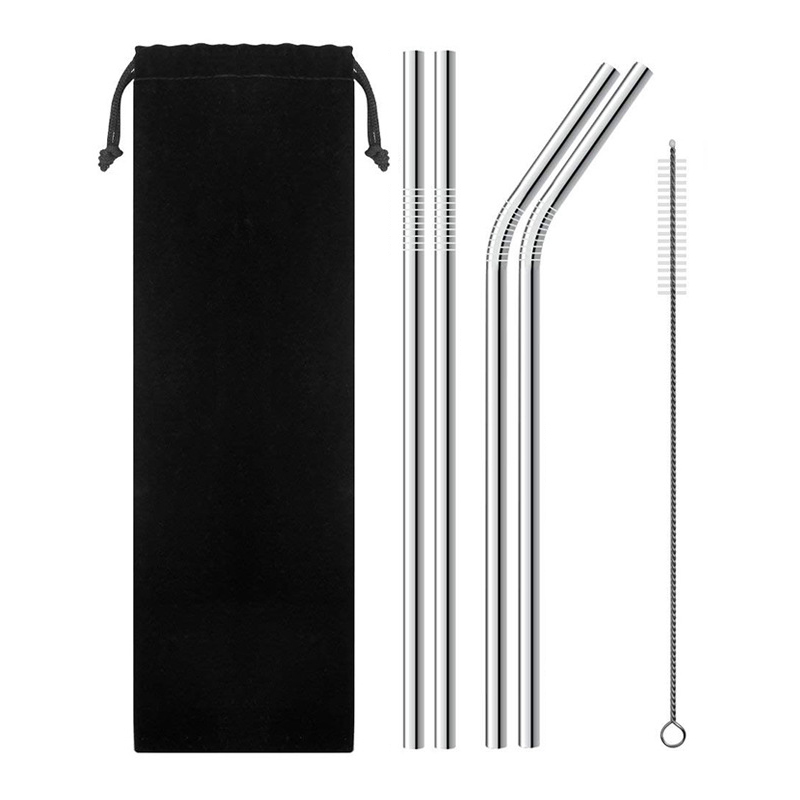 6pcs/set Stainless Steel Straws Reusable Drinking Straws High Quality Straw Bent Metal Silver Drinking Straw with Brush
6pcs/set Stainless Steel Straws Reusable Drinking Straws High Quality Straw Bent Metal Silver Drinking Straw with Brush