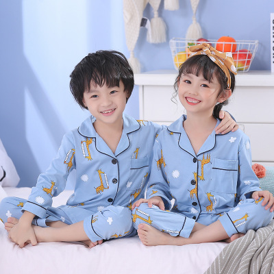Autumn Winter Children Pajamas Turndown collar Long Sleeve Cotton Kids Girl full Clothes Cardigan Suit Warm Children's Home, Color at picture
Autumn Winter Children Pajamas Turndown collar Long Sleeve Cotton Kids Girl full Clothes Cardigan Suit Warm Children's Home, Color at picture