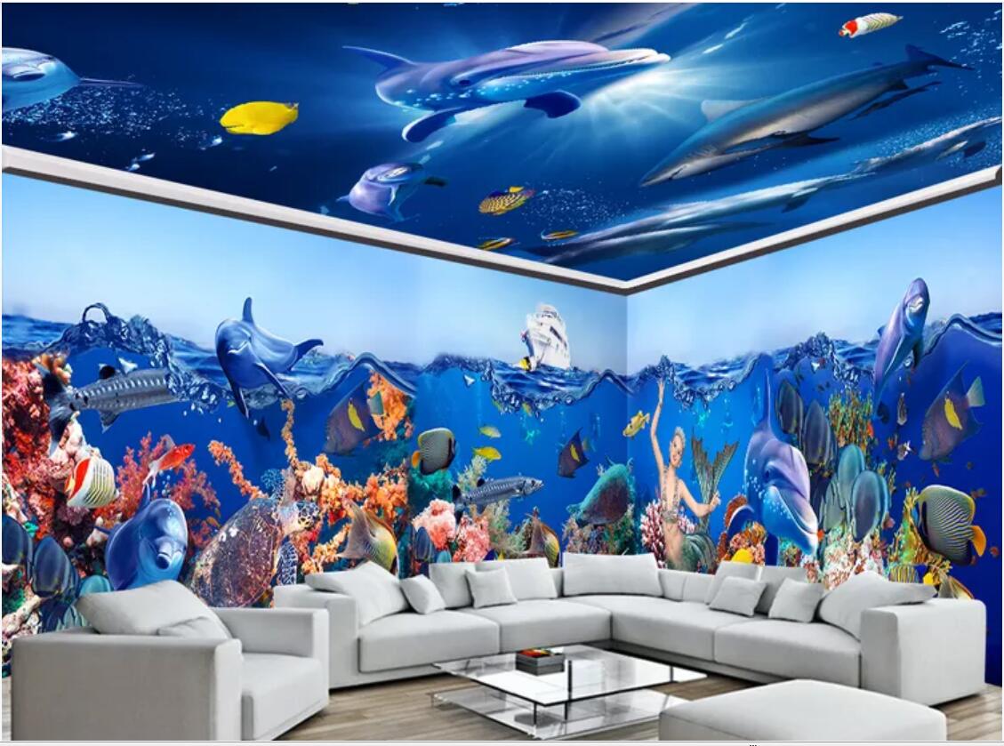 3d wallpaper custom photo mural Underwater world mermaid dolphins whole house custom background wall painting canvas wall tapestry 3d, Non-woven fabric
3d wallpaper custom photo mural Underwater world mermaid dolphins whole house custom background wall painting canvas wall tapestry 3d, Non-woven fabric