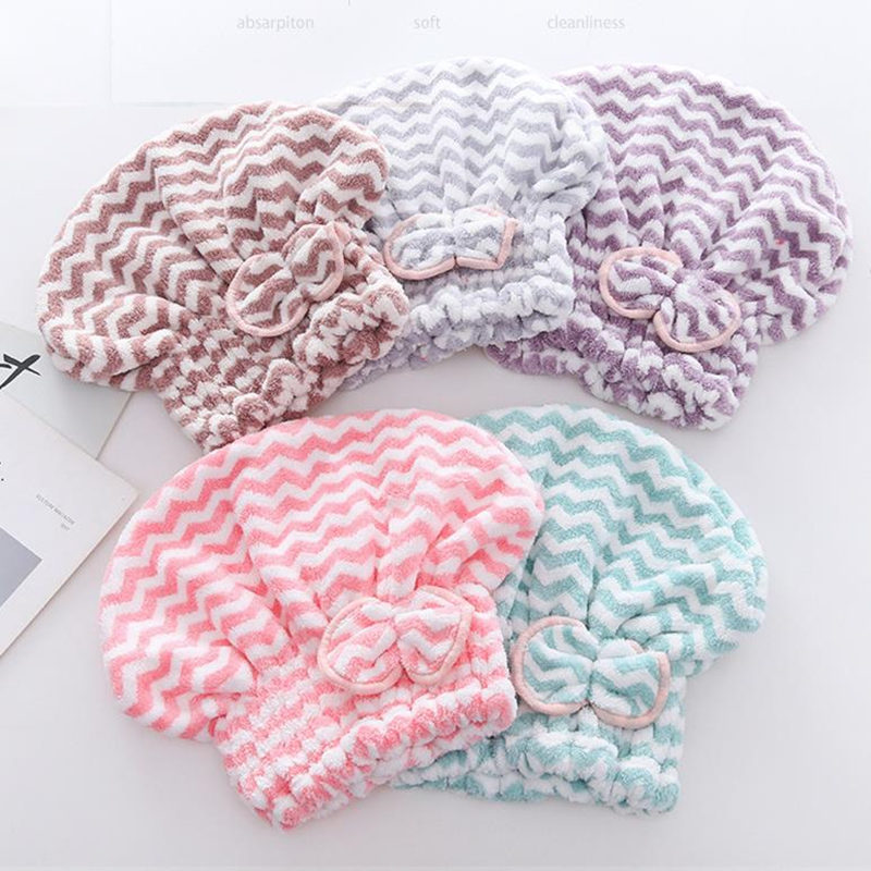 Women Bathroom Hair Towel Quick-Dry Hair Hat Turban Super Absorbent Head Wrap Shower Cap Bath Towels F3781
Women Bathroom Hair Towel Quick-Dry Hair Hat Turban Super Absorbent Head Wrap Shower Cap Bath Towels F3781