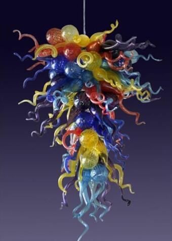 Lamps Colorful Blown Glass Chandeliers Moroccan Lamp Modern House Decoration Design Blown-Glass Italian Chandelier