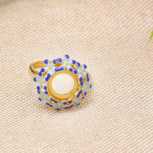 925 Sterling Silver Cloisonne Enamel Semi Mount Ring Round Cabochon 10x10mm Art Nouveau Flower Fine Jewelry Women Unique
925 Sterling Silver Cloisonne Enamel Semi Mount Ring Round Cabochon 10x10mm Art Nouveau Flower Fine Jewelry Women Unique