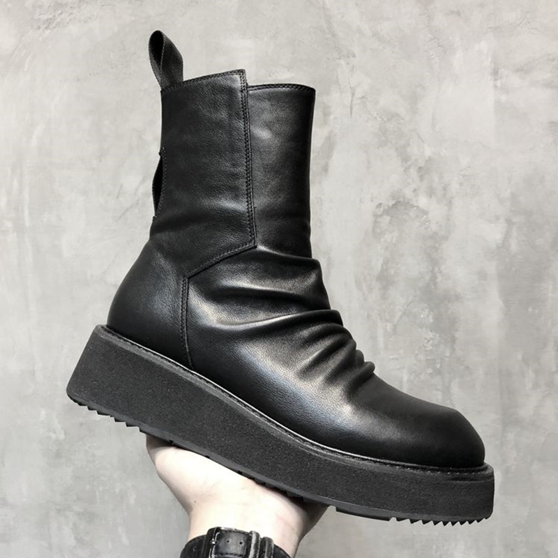 Business Dress Boots Mens Winter Leather Zipper Side Thick Sole Snow Boots Men Winter Footwear 11#20/20D50, Black
Business Dress Boots Mens Winter Leather Zipper Side Thick Sole Snow Boots Men Winter Footwear 11#20/20D50, Black