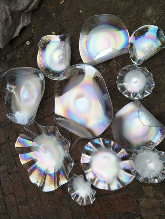 Royal Golden Expensive Hand Blown Glass Art Lighting Fixture Flower Murano Hanging Plates Chandelier for Hotel Villa Stars Decor