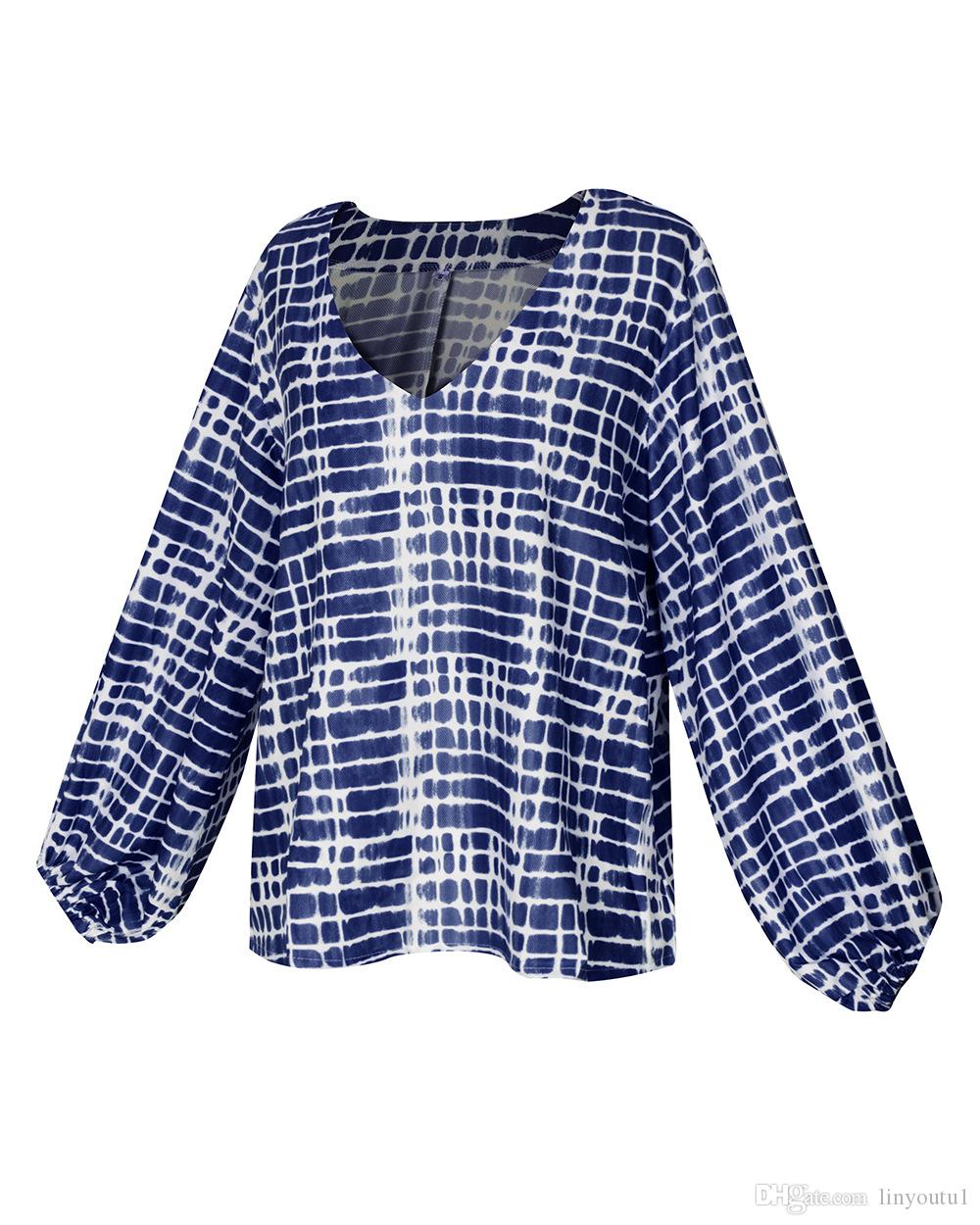 2020 Women's Blouse Boho Floral Printed Long Sleeve Casual Loose Tops Ladies Hippie Gypsy Tunic Blouse Shirt