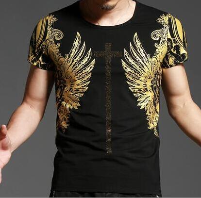 Summer short sleeve men's t-shirt, Black 
Summer short sleeve men's t-shirt, Black