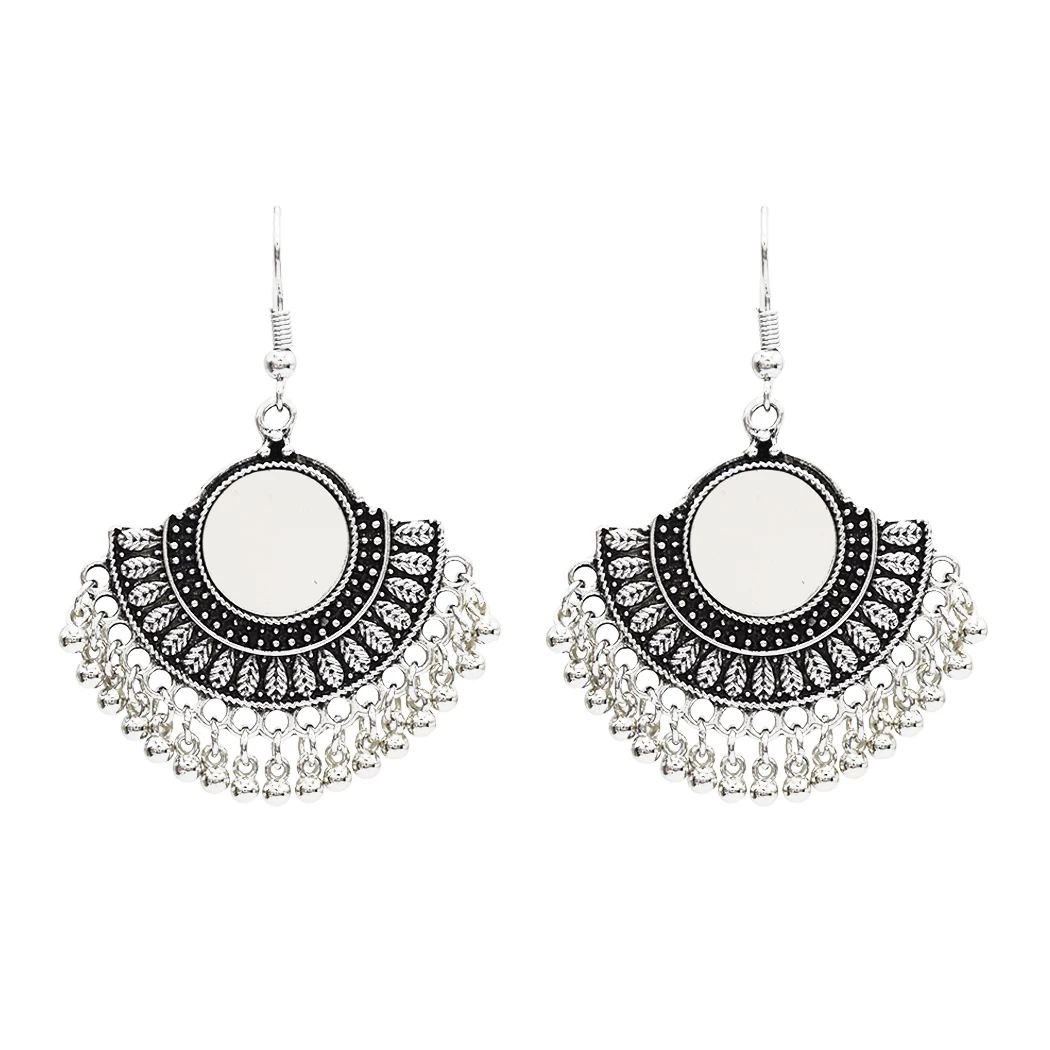 US Warehouse New Fashion Indian Ethnic Vintage Style Fan Shape Alloy Glass Drop Dangle Earrings for Women Gifts
US Warehouse New Fashion Indian Ethnic Vintage Style Fan Shape Alloy Glass Drop Dangle Earrings for Women Gifts