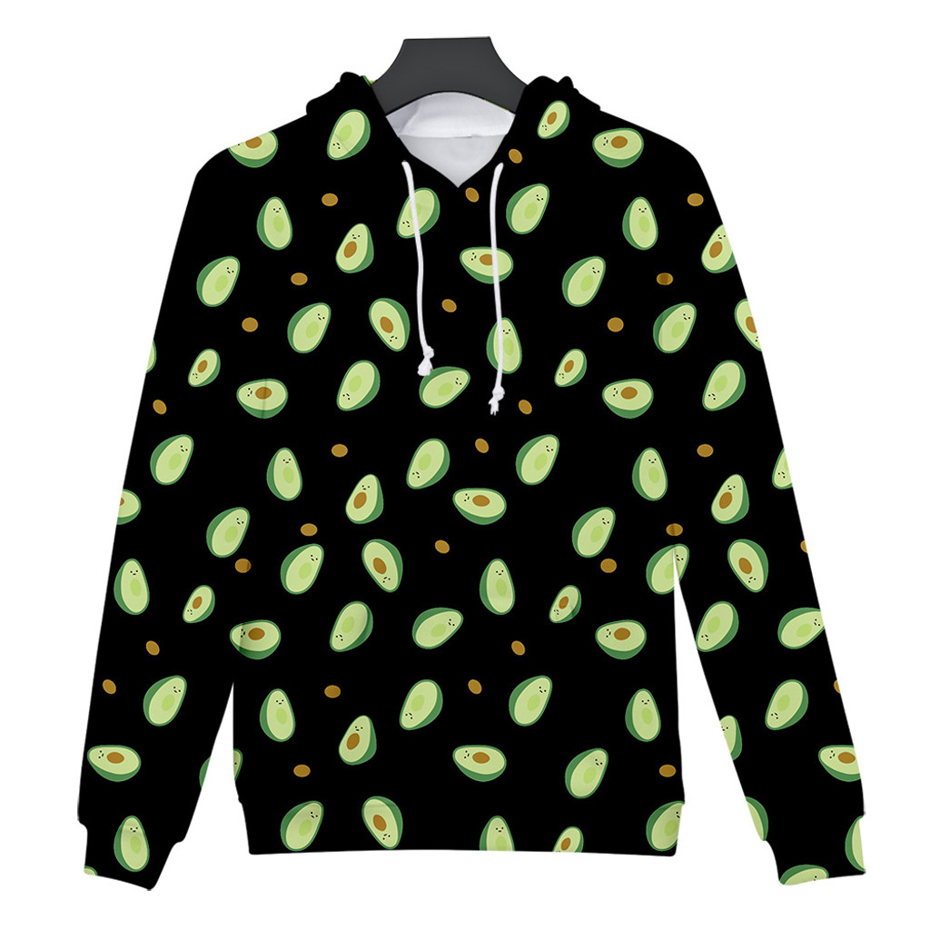 CHAMSGEND 3D Sweatshirts harajuku Women hoodies Kpop 2019 Avocado Printing Long Sleeve Hooded pullover Autumn Sweatshirt F722, Bk
CHAMSGEND 3D Sweatshirts harajuku Women hoodies Kpop 2019 Avocado Printing Long Sleeve Hooded pullover Autumn Sweatshirt F722, Bk